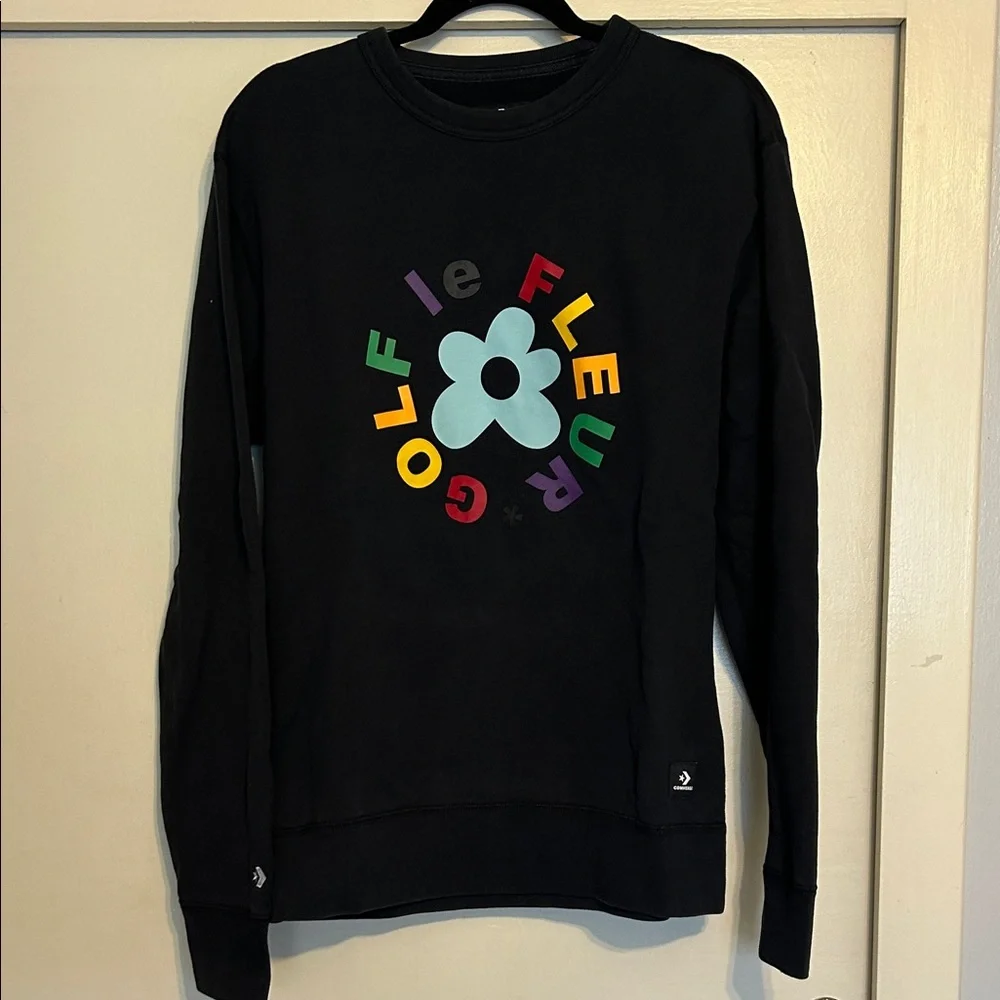 Tyler the Creator GOLF le Fleur Black Crewneck Sweatshirt - Picture 1 of 8
